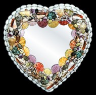 Shell Heart Mirror - Click For Larger View