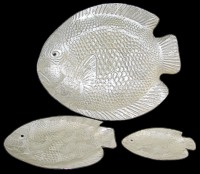 3 Pc Capiz Fish set - Click For Larger View