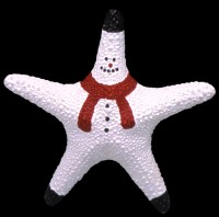 Jumbo Starfish Snowman - Click For Larger View