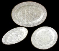 3 Pc Capiz Gold Oval - Click For Larger View