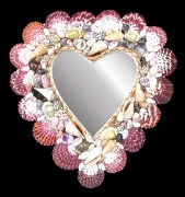 Pectin Heart Mirror - Click For Larger View