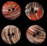 Orange Mussel Buttons - Click For Larger View